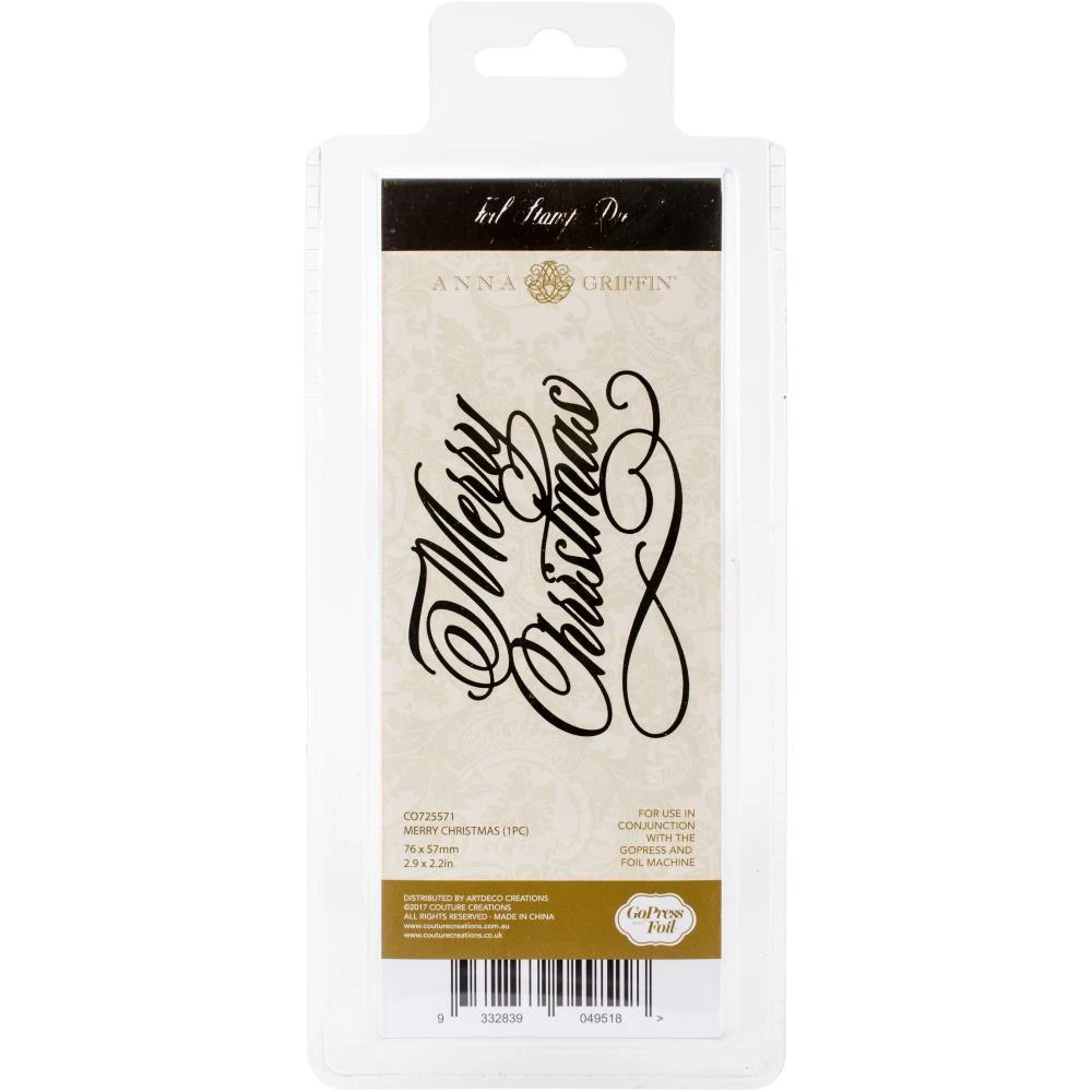 Couture Creations Hotfoil Stamp - Merry Christmas 1 Couture Creations Hotfoil Stamp - Merry Christmas