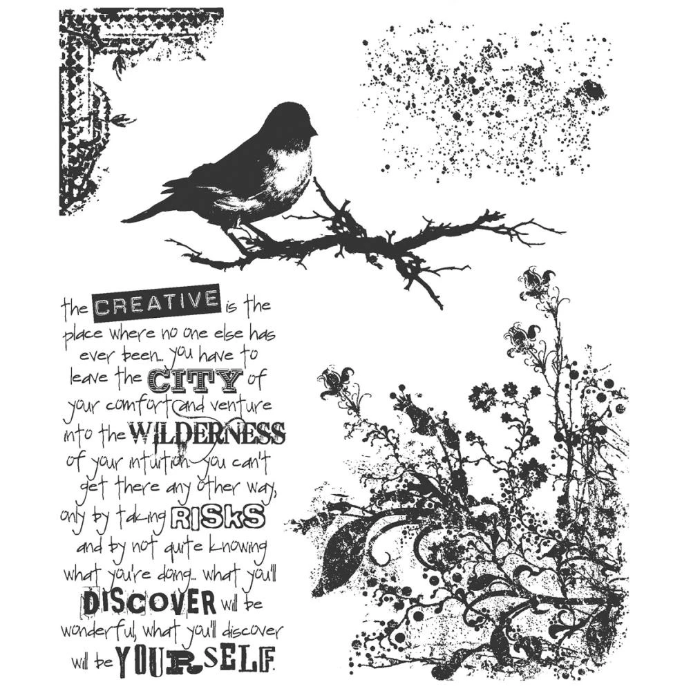 Tim Holtz Cling Stamps - Urban Tapestry 1 Tim Holtz Cling Stamps - Urban Tapestry