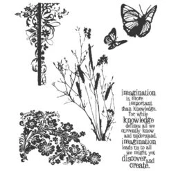 Tim Holtz Cling Stamps - Nature's Discovery