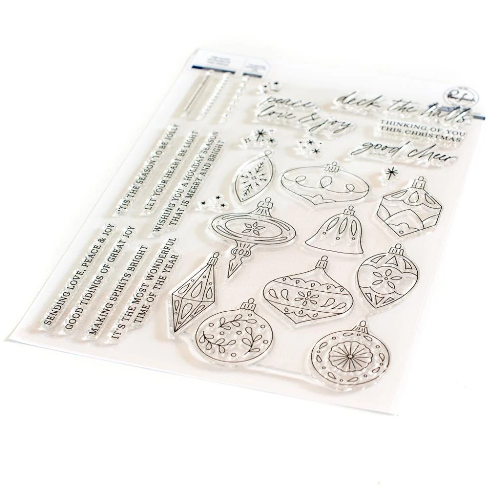 Pinkfresh Studio Clear Stamp Set 6"X8" - Ornaments 1 Pinkfresh Studio Clear Stamp Set 6"X8" - Ornaments