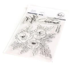 Pinkfresh Studio Clear Stamp Set 4"X6" - Floral Trio