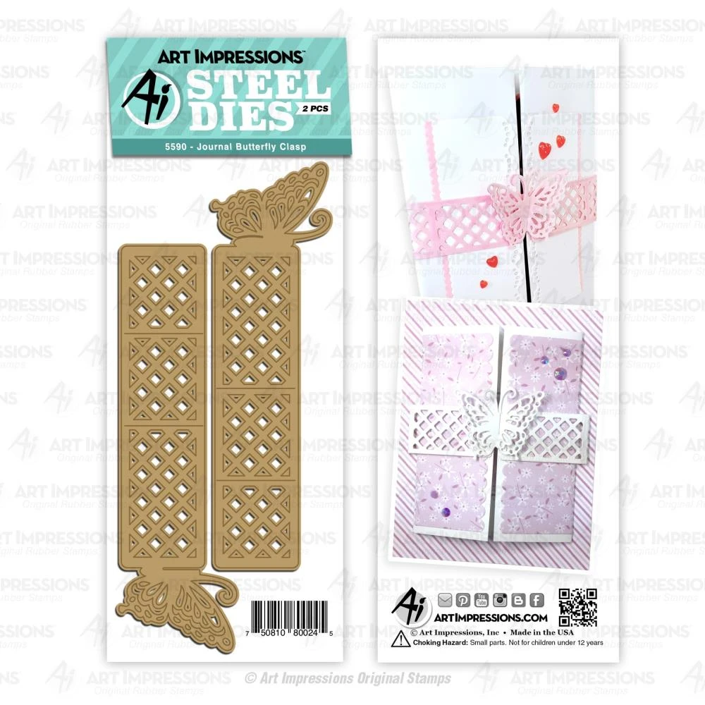 Art Impressions Journals Dies - Journal Butterfly Clasp 1 Art Impressions Journals Dies - Journal Butterfly Clasp