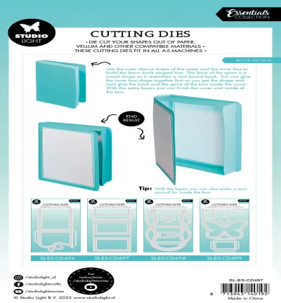 Studio Light Cutting Dies - Book Box Essentials Nr.497 2 Studio Light Cutting Dies - Book Box Essentials Nr.497 – Bild 2