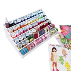 Totally-Tiffany Stamp&Supply Stadium 6 Level, One Size, White 9 Totally-Tiffany Stamp&Supply Stadium 6 Level, One Size, White -PapierKunst Verkaufsgeschäft 6 laags stempel accessoire opbergsysteem23