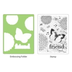 Sizzix Textured Impressions Embossing Folder W/Stamp - Collage Background Set