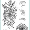 Gina K Designs - STAMPS- Decorative Dahlia