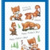 Whimsy Stamps - Fox Family Clear Stamps