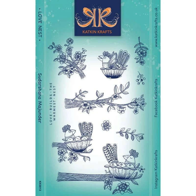 Katkin Krafts Love Nest 6 In X 8 In Clear Stamp Set 1 Katkin Krafts Love Nest 6 In X 8 In Clear Stamp Set