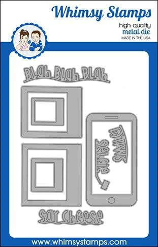 Whimsy Stamps - Selfie Die Set 1 Whimsy Stamps - Selfie Die Set