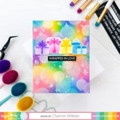 Waffle Flower - Bokeh Stencil Trio -PapierKunst Verkaufsgeschäft WFC202307 421283BokehStencilTrio5.25x6.5 Channin 1024x1024@2x