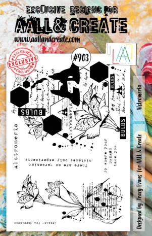 Aall And Create Stamp Set A5 Alstromeria 1 Aall And Create Stamp Set A5 Alstromeria