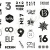 Kreativzeitlos - Adventskalenderzahlen