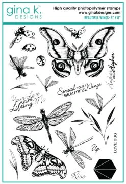 Gina K Designs - STAMPS- Beautiful Wings