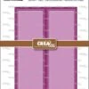 Crealies Cardzz Rechteckige Gatefold-Karte