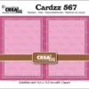 Crealies Cardzz Rechteckige Gatefold-Karte Horizontal