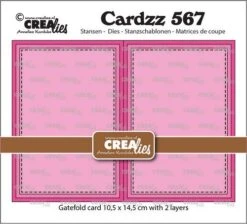 Crealies Cardzz Rechteckige Gatefold-Karte Horizontal
