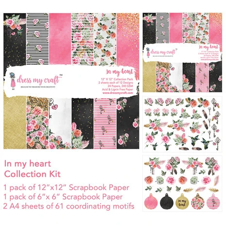 Dress My Craft - In My Heart Collection Kit 1 Dress My Craft - In My Heart Collection Kit