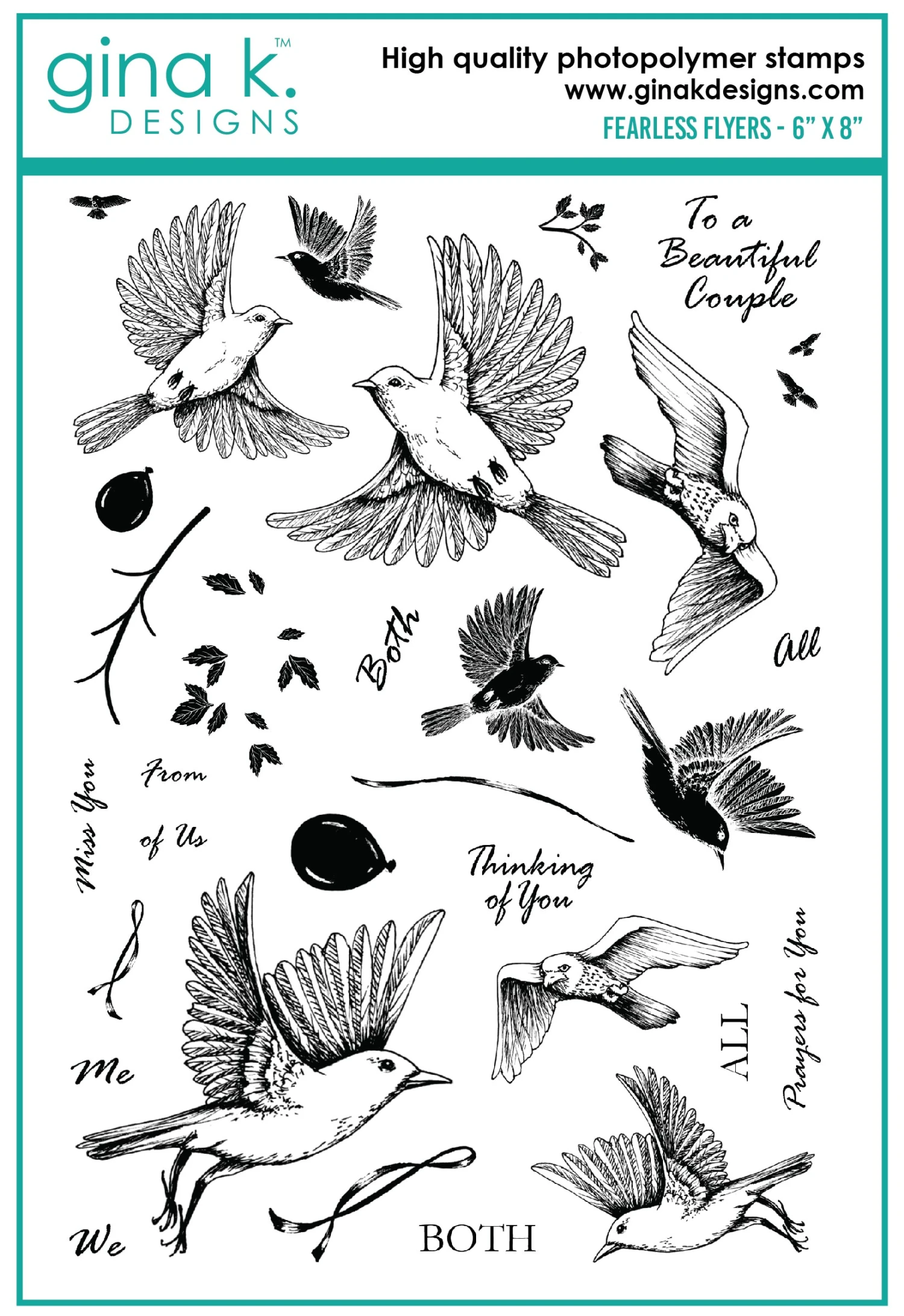 Gina K Designs - STAMPS- Fearless Flyers 1 Gina K Designs - STAMPS- Fearless Flyers