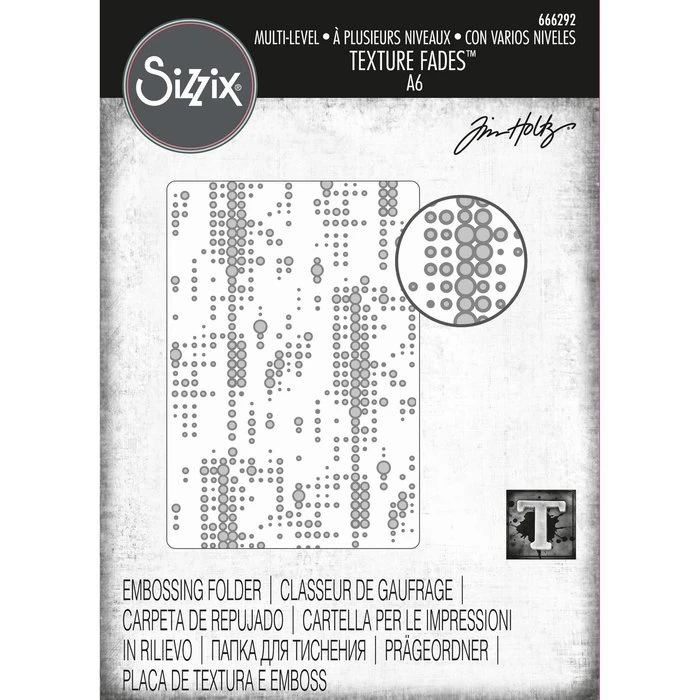 Sizzix • Multi-Level Texture Fades Embossing Folder Dotted 1 Sizzix • Multi-Level Texture Fades Embossing Folder Dotted