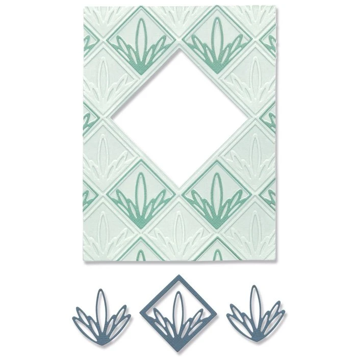 Sizzix • 3-D Impresslits Embossing Folder Ornate Frame 1 Sizzix • 3-D Impresslits Embossing Folder Ornate Frame