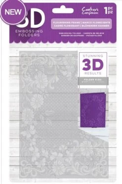Crafter’s Companion 3D Embossing Folder - Flourishing Frame