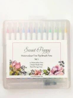 Sweet Poppy: Watercolour Brush Pens – Set 1