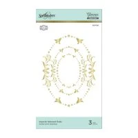 Spellbinders Imperial Adorned Ovals Glimmer Hot Foil Plate Royal Flourish By Becca Feeken