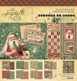 Graphic 45 - Letters To Santa 12x12 Inch Collection Pack With Stickers