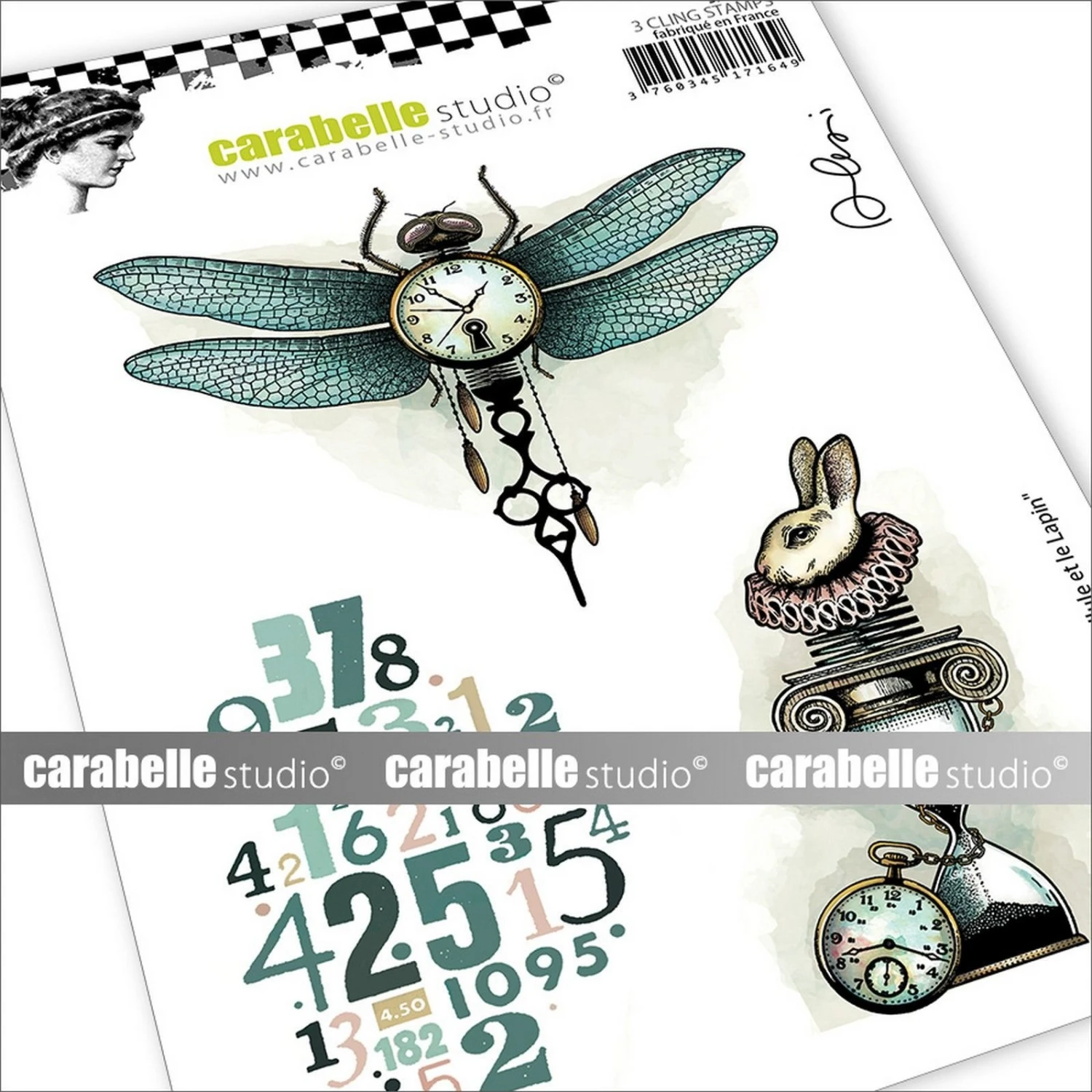 Carabelle Studio • Cling Stamp A6 La Libellule Et Le Lapin 1 Carabelle Studio • Cling Stamp A6 La Libellule Et Le Lapin