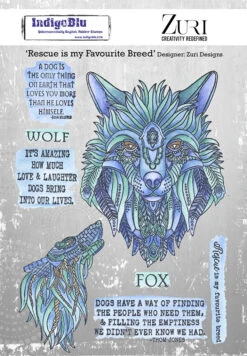 IndigoBlu Rescue Is My Favourite Breed A5 Rubber Stamps
