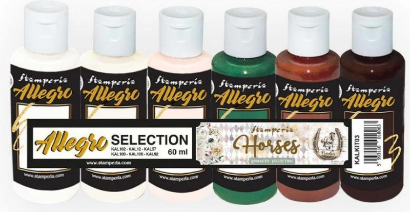 Stamperia - Kit 6 Allegro Selection Romantic Horses 1 Stamperia - Kit 6 Allegro Selection Romantic Horses