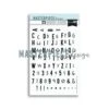 Masterpiece Memory Planner - Stampset - 6x8 Double Alphabet MP202085 Match With Die Set Weekly Tickets