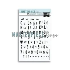 Masterpiece Memory Planner - Stampset - 6x8 Double Alphabet MP202085 Match With Die Set Weekly Tickets