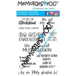MEMORIES4YOU STEMPEL (A6) "SPRÜCHE 2"