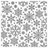 My Favorite Things Snowflake Flurry Background Rubber Stamp