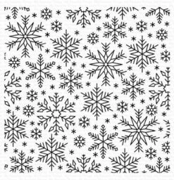 My Favorite Things Snowflake Flurry Background Rubber Stamp