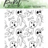 Picket Fence Studios - Raining Zombies 4x4 Inch Clear Stamps
