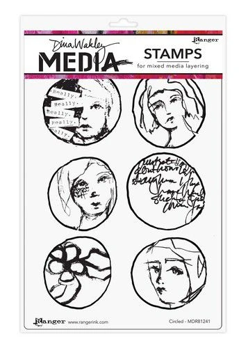 Ranger Dina Wakley Media Stamps Circled 1 Ranger Dina Wakley Media Stamps Circled
