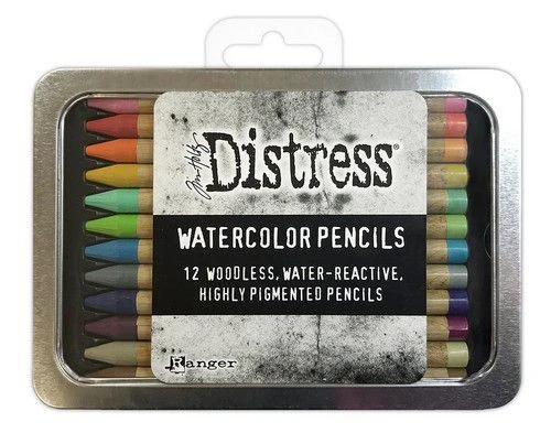 Ranger Tim Holtz Distress Watercolor Pencils 12 St Kit #2 1 Ranger Tim Holtz Distress Watercolor Pencils 12 St Kit #2
