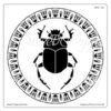 Sweet Poppy Stencil: Scarab Beetle
