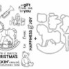 Hero Arts Clear Stamp & Die Combo - Merry Rockin' Horse Bundle