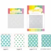 Waffle Flower Stencil - Quilted Hearts Coloring Stencil Duo