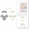 Spellbinders Deer Friend Glimmer Hot Foil Plate & Die Set From Sweet Cardlets II Collection By Becca Feeken