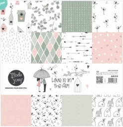 MODASCRAP - PAPER PACK LOVE IS IN THE AIR 12x12"