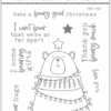 Honey Bee - Bear Hugs - 4x5 Stamp Set