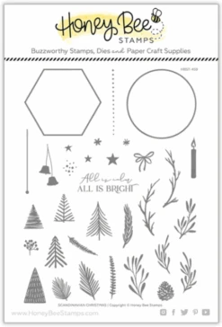 Honey Bee - Scandinavian Christmas - 6x8 Stamp Set