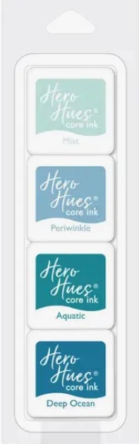 Hero Arts - Sea Blues Core Ink Cubes