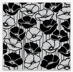 Hero Arts - Poppy Field Bold Prints Handmade Rubber Cling Stamp