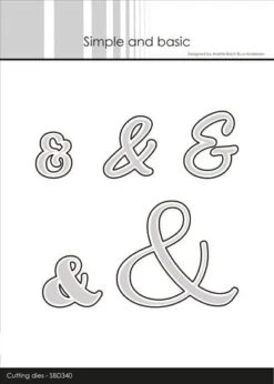 Simple And Basic - Ampersand Outline For SBC161 Cutting Dies