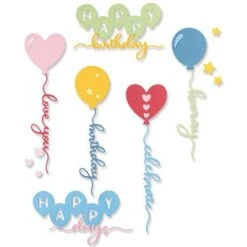 Sizzix Thinlits Die Set 11PK - Balloon Occasions